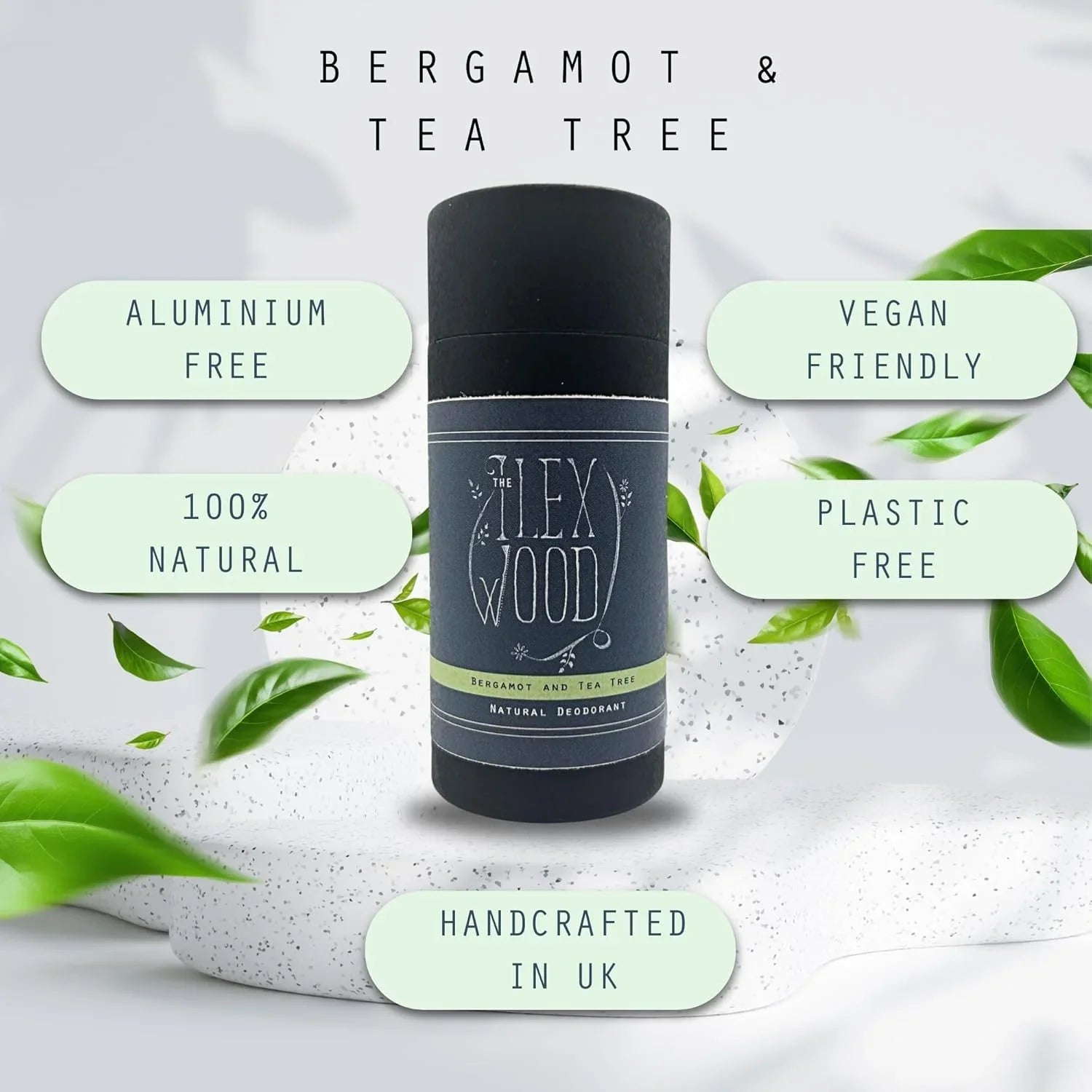 Bergamot and Tea Tree Natural Deodorant - 70ml