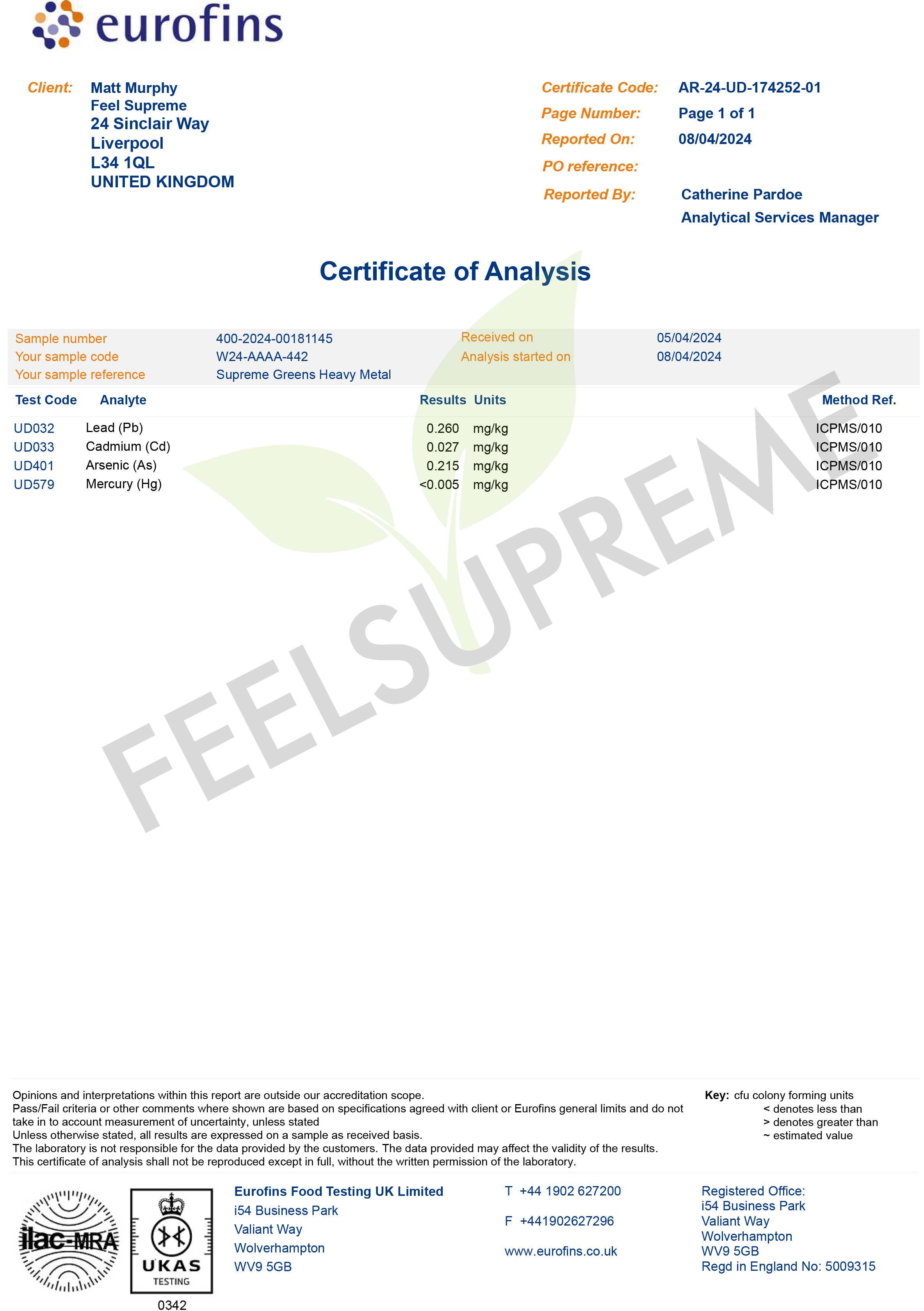 Feel Supreme Greens and Mushroom Blend