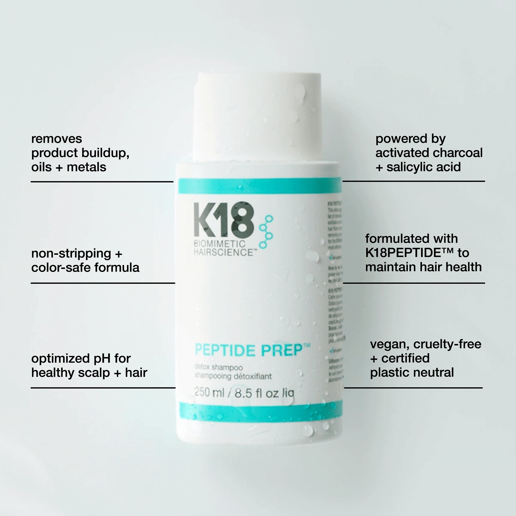 K18 250ML SHAMPOO PEPTIDE PREP DETOX
