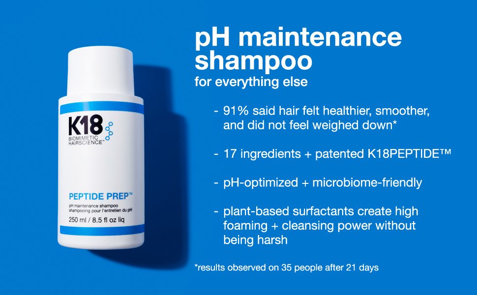 K18 250ML SHAMPOO PEPTIDE PREP PH