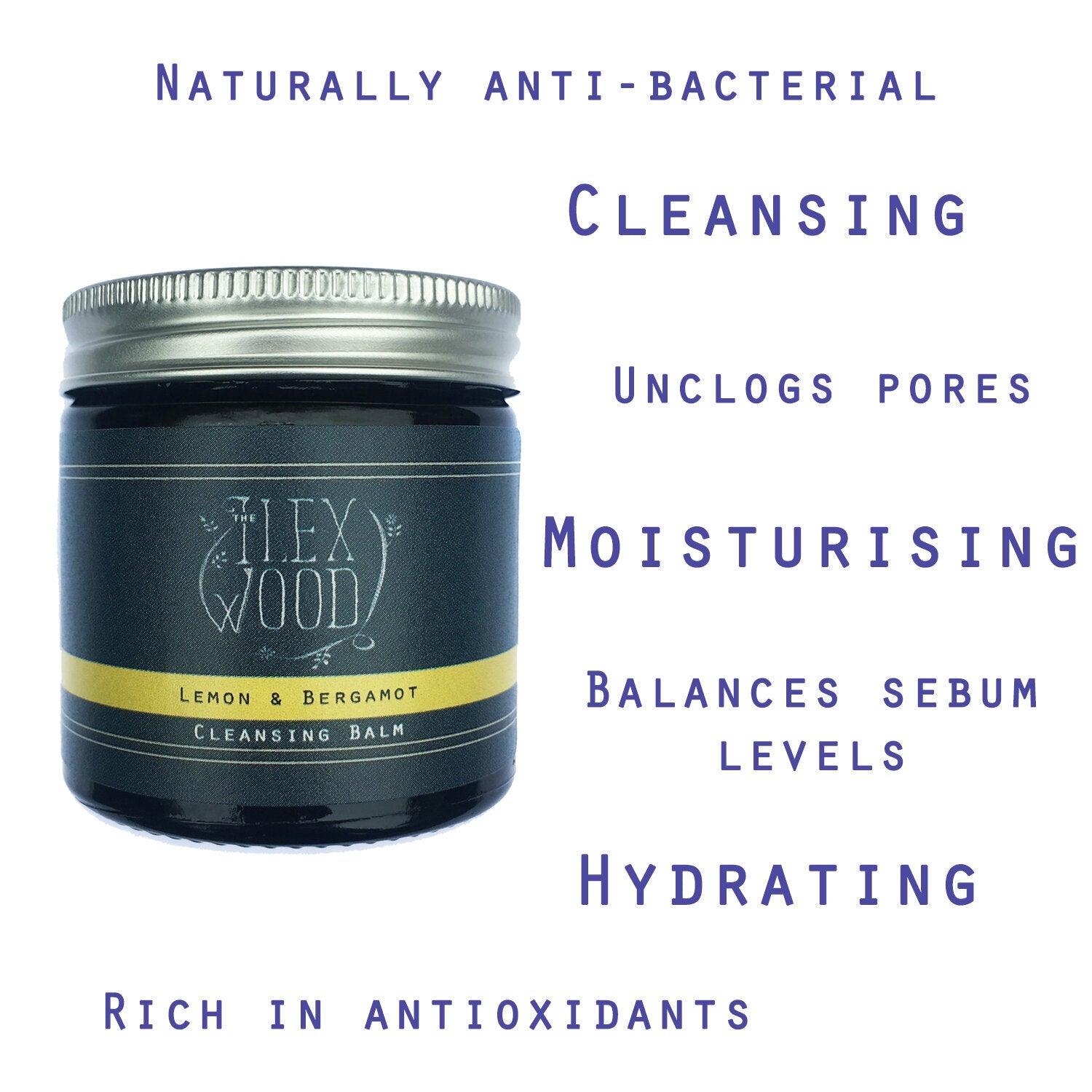 Ilex Wood Lemon and Bergamot Cleansing Balm - 60ml