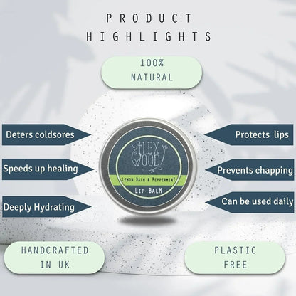Lemon Balm and Peppermint Lip Balm - 10ml