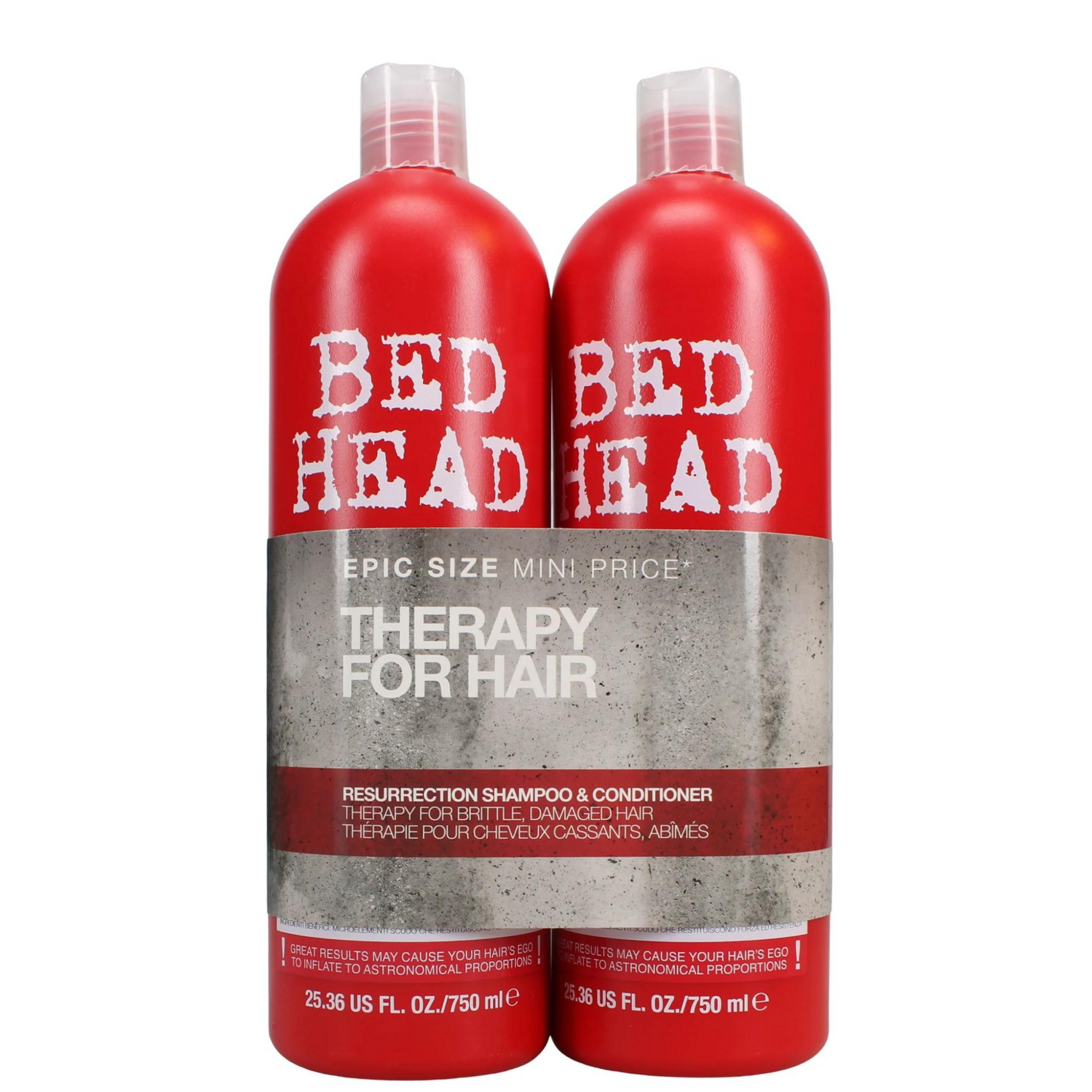 TIGI BED HEAD 2X750ML DUO SHAMPOO &amp; CONDITIONER RESURRECTION