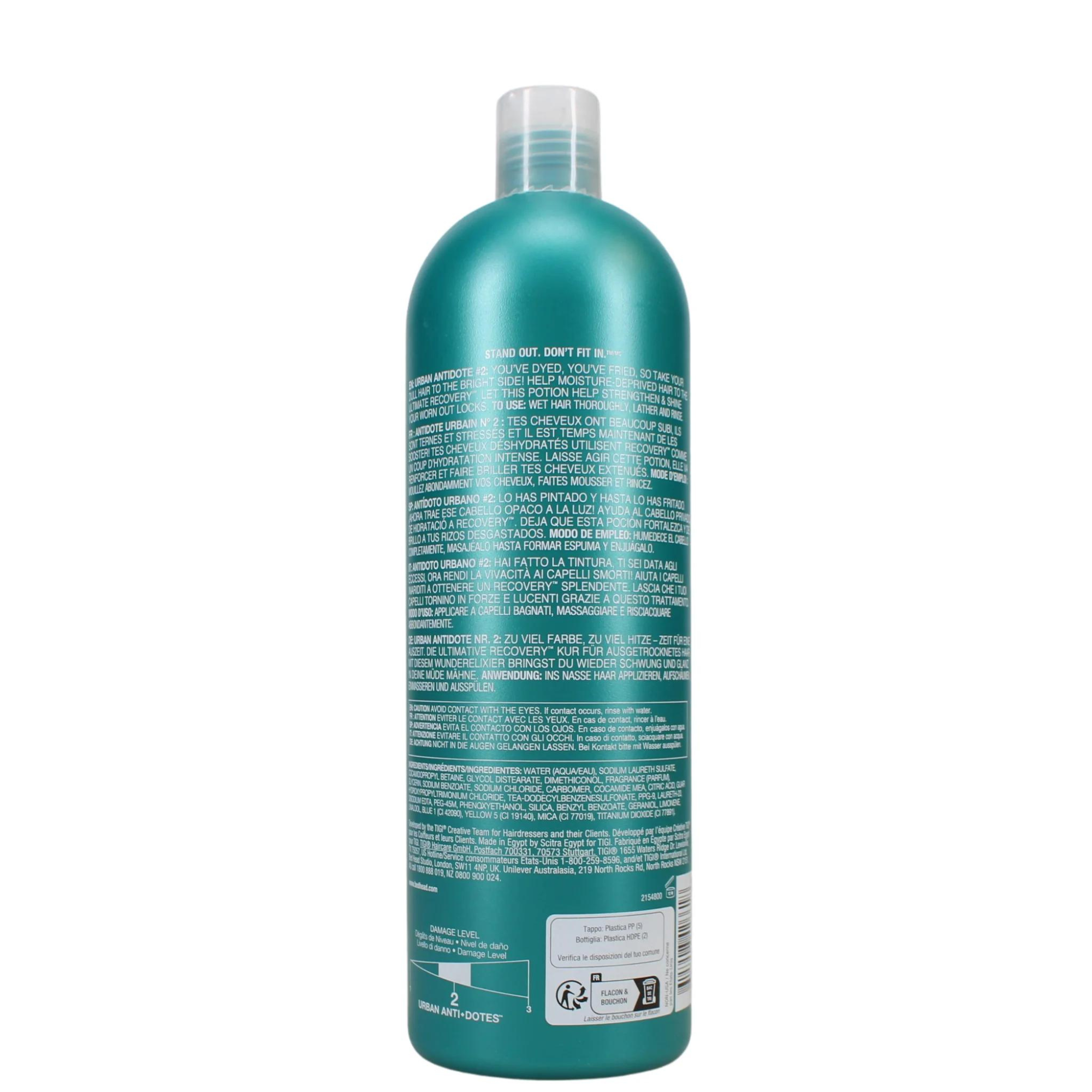 TIGI BED HEAD 750ML SHAMPOO RECOVERY